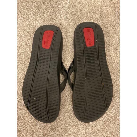 Vionic Orthaheel Tide Thong Orthotic Black FlipFlop Sandal, sz 8.5 - Picture 5 of 5